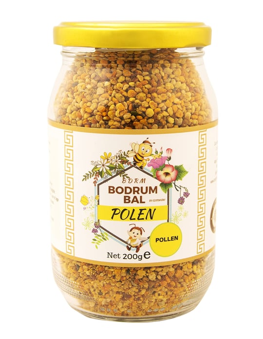 Bdrm Bodrum Bal by Özüdoğru Polen 200 G,% 100 Saf, Anadolu Poleni, Doğal Protein Mineral Vitamin Antioksidan Kaynağı, Cam Kavanoz