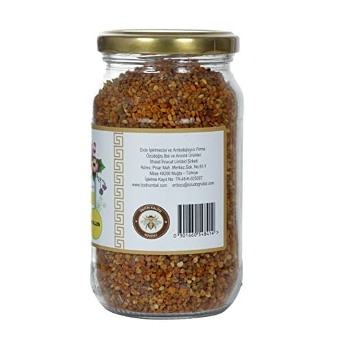 Bdrm Bodrum Bal by Özüdoğru Polen 200 G,% 100 Saf, Anadolu Poleni, Doğal Protein Mineral Vitamin Antioksidan Kaynağı, Cam Kavanoz