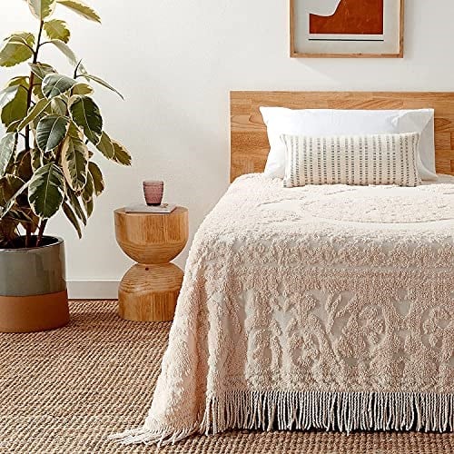 Beatrice Home Fashions Madalyon Şönil, tam, allık - Seçenekler: 20