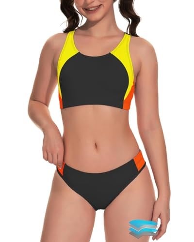 Beautikini Dönem Mayo Bikini Setleri Adet Sızdırmaz Sportif Iki Parçalı Kadın Gençler için Dönem Mayo