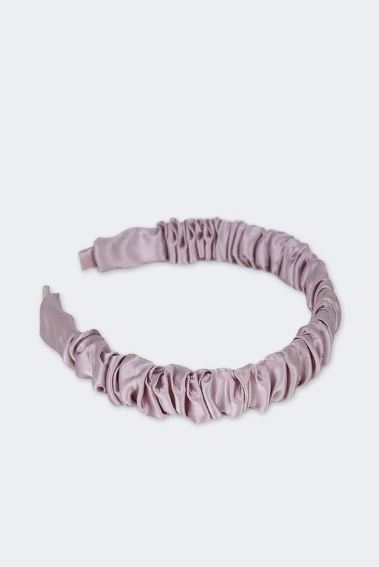 Beauty Pillow Yüzde Yüz İpek Büzgülü Taç Lila - Seçenekler: Standard (2 paketi), Standard