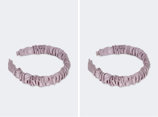 Beauty Pillow Yüzde Yüz İpek Büzgülü Taç Lila - Seçenekler: Standard (2 paketi), Standard