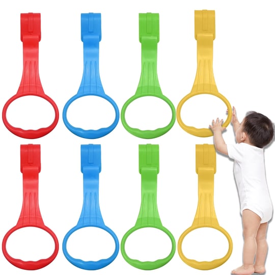Bebek Çekme Halkası 8 Paket Bebekler Stand Up Yürümeyi Öğrenmek Yardımcısı Kolu Bebek Oyun Parkı ve Beşik