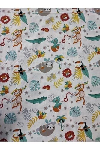Bebek Özel%100 Pamuklu Bebek Çocuk Lastikli Çarşaf ve Yastık Kılıfı 70x100 cm, Yeni Beyaz Orman