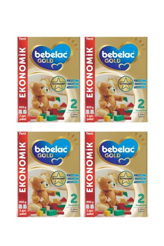 Bebelac Gold 2 Devam Sütü 6-12 Ay 800 G X 4 Adet Avantaj Paketi