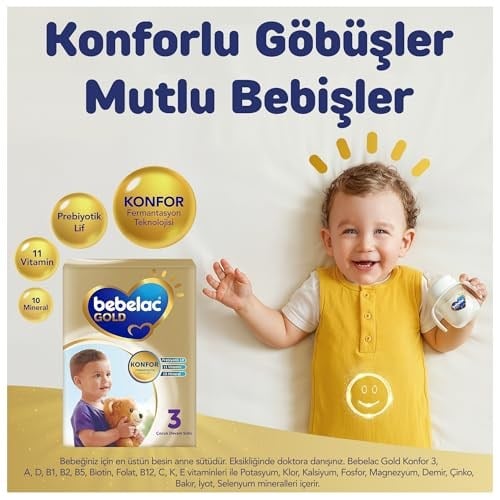Bebelac Gold 3 Çocuk Devam Sütü, 3X800GR 9-12 AY