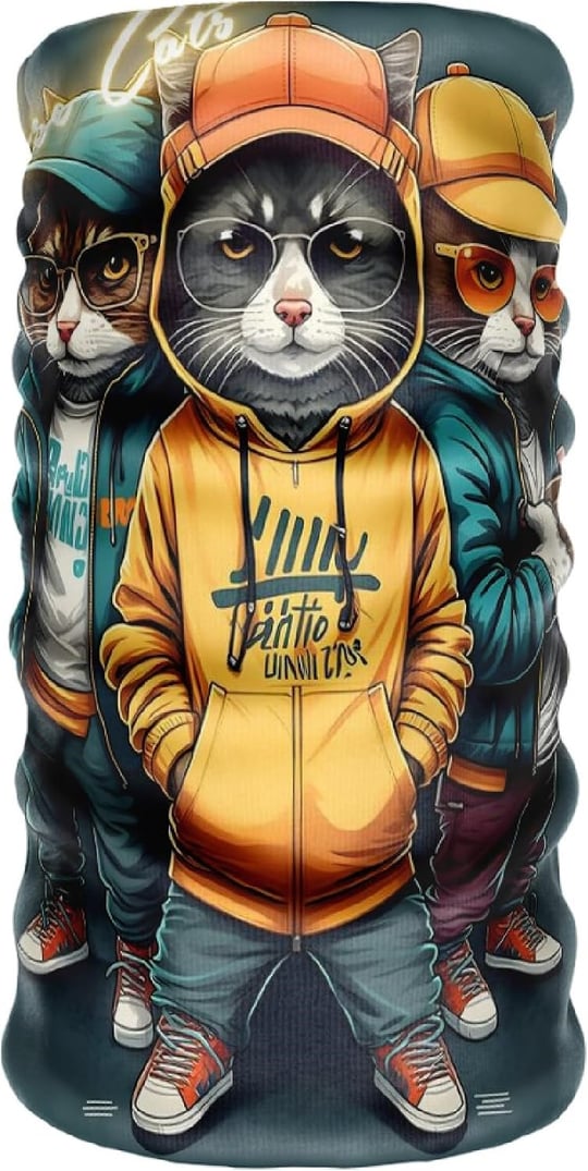 Bebo Store Extreme Spor Motor Ve Bisiklet Kullananlara Özel Desenli Buff Boyunluk Bandana Balaklava - kapsonlu_kedi
