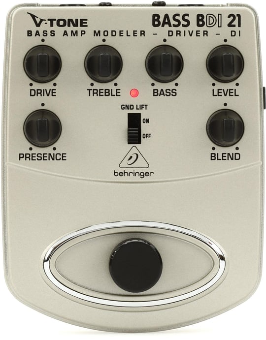 Behringer BDI21 V-Tone Profesyonel Akustik Gitar İçin Pedallı Preamfi DI-BOX
