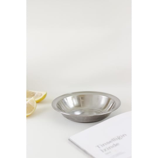 Beige & Stone Paslanmaz Çelik 15,5 Cm Çerez Kahvaltılık Tabağı