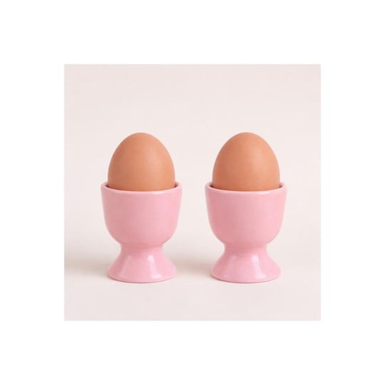 Beige & Stone Seramik Pembe Yumurta Kadehi – 2’li Set