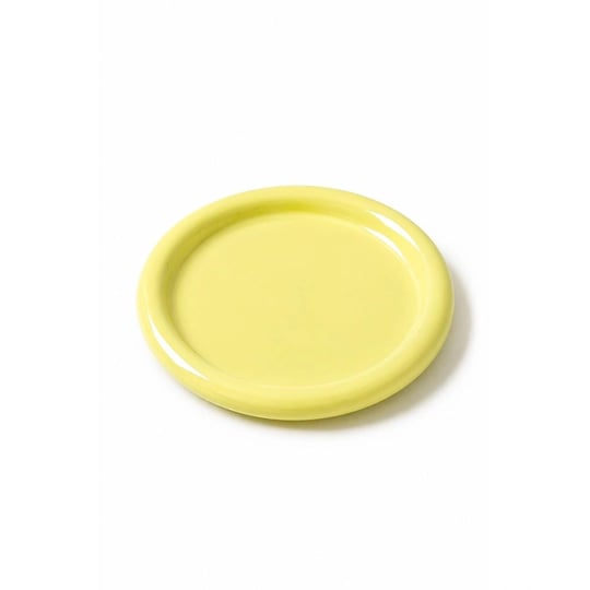 Beige & Stone Seramik Sarı Donut Kahvaltı Pasta Yemek Ve Tatlı Servis Tabak 25 Cm