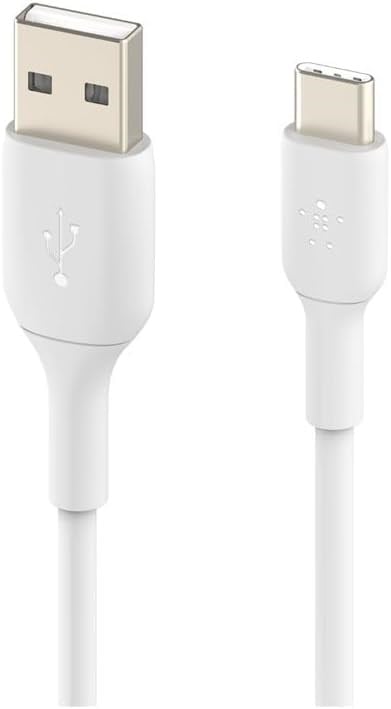Belkin Boost Charge USB-C Kablosu (USB-C - USB-A Kablosu, USB Type-C Kablosu) 3 m, Beyaz - Seçenekler: 1,0 m, 2,0 m, Standart, USB-A - Lightning (PVC)...