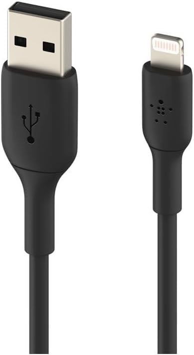 Belkin Lightning Kablosu, iPhone 15, 14, 13, 12, SE, 11, XS, XR, X,8, iPad, Airpods Pro uyumlu Boost Charge Lightning, USB Kablos - Seçenekler: 1 m, 2 m, 3 m, Kablo, Tek, Tek Kişilik, USB-C kablosu...