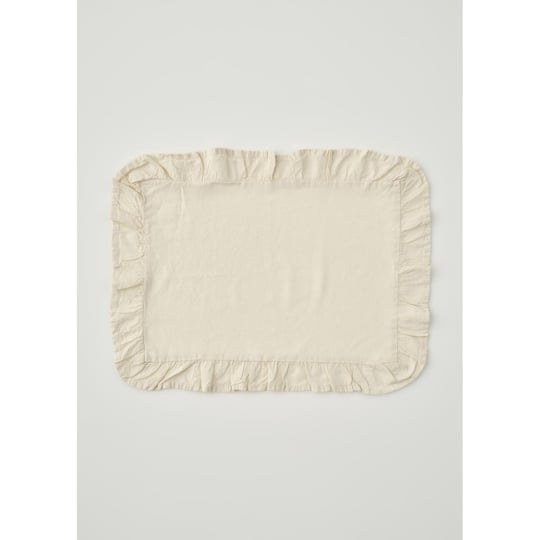 Bella Maison %100 Pamuk Elegance Fırfırlı Amerikan Servis Ekru (35x45 Cm) Ekru
