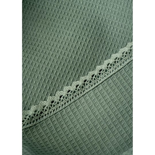 Bella Maison %100 Pamuk Feel Çift Kişilik Waffle Pike Haki (200x220 Cm) Haki