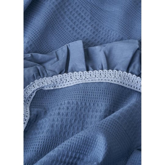 Bella Maison %100 Pamuk Paisley Çift Kişilik Pike Takımı Mavi (200x220 Cm) Mavi