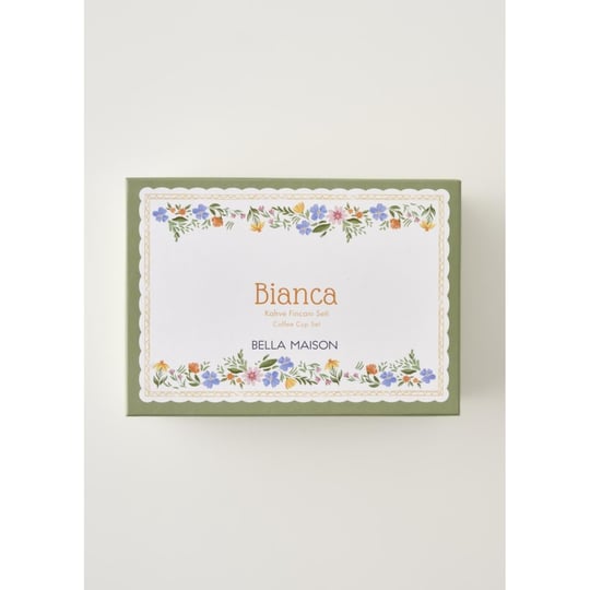 Bella Maison Bianca New Bone 2li Kahve Fincanı Seti (160 Cc) Çok Renkli