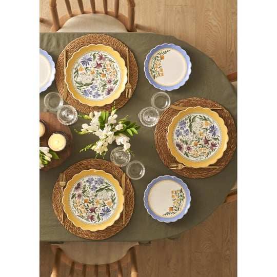 Bella Maison Bianca New Bone 6lı Servis Tabağı Seti (26 Cm)