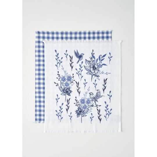 Bella Maison Bleu Blanc Pamuklu Kurulama Bezi 2li (40x50 Cm) Mavi