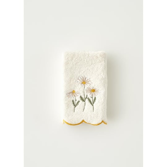 Bella Maison Daisy Scallop Kenar El Havlusu Bej (30x50 Cm) Bej