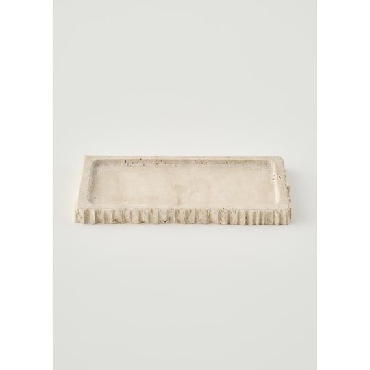 Bella Maison Ephesus Traverten Dekoratif Tabak Naturel (14x27 Cm) Naturel