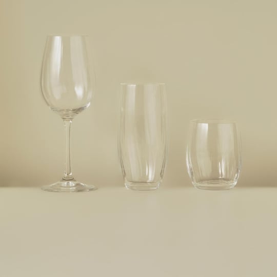 Bella Maison Fall Kristal Bardak-kadeh Seti 18li Naturel