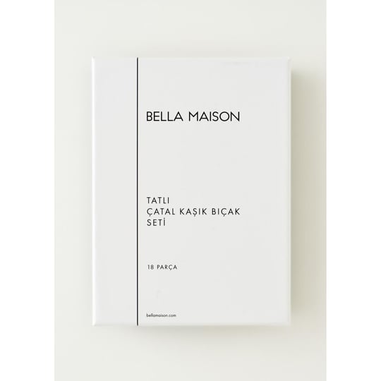 Bella Maison Floransa 18 Parça Tatlı Çatal Kaşık Bıçak Seti Silver Silver