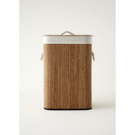 Bella Maison Lovel Bambu Çamaşır Sepeti Naturel (40x30x61 Cm) Naturel