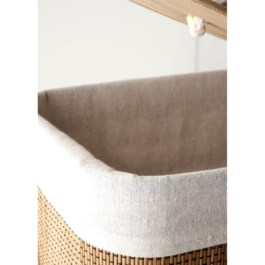 Bella Maison Lovel Bambu Çamaşır Sepeti Naturel (40x30x61 Cm) Naturel