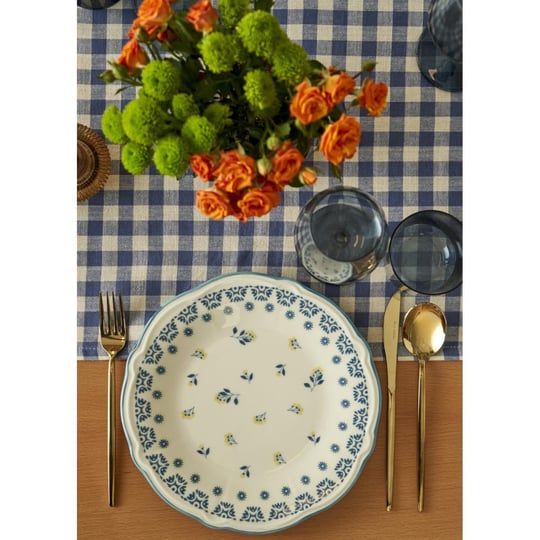 Bella Maison Mabel Stoneware 48 Parça 12 Kişilik Yemek Takımı Mavi