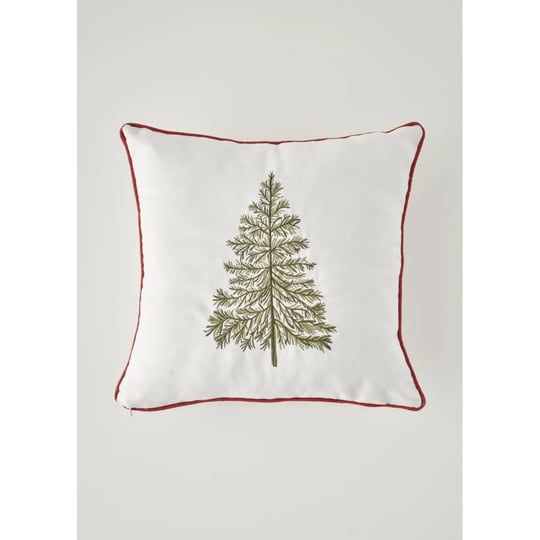 Bella Maison New Year Yılbaşı Nakışlı Kırlent Kılıfı Beyaz (43x43 Cm) Beyaz