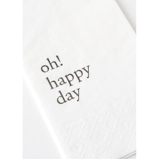 Bella Maison Oh Happy Day 100lü Kağıt Peçete Beyaz (33x33 Cm)