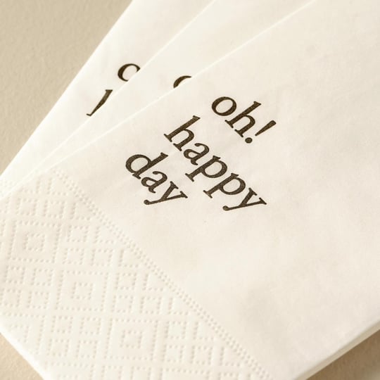 Bella Maison Oh Happy Day 100lü Kağıt Peçete Beyaz (33x33 Cm)