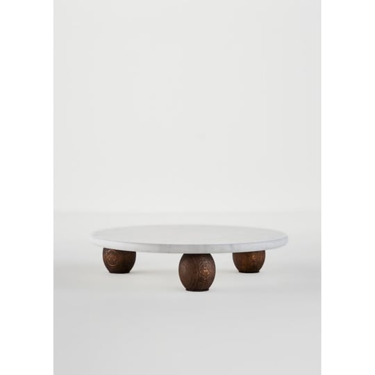 Bella Maison Olmo Mermer Sunum Standı Naturel (25 Cm) Naturel