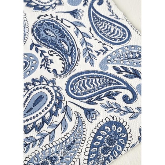 Bella Maison Paisley 40lı Kağıt Peçete Mavi (33x33 Cm)