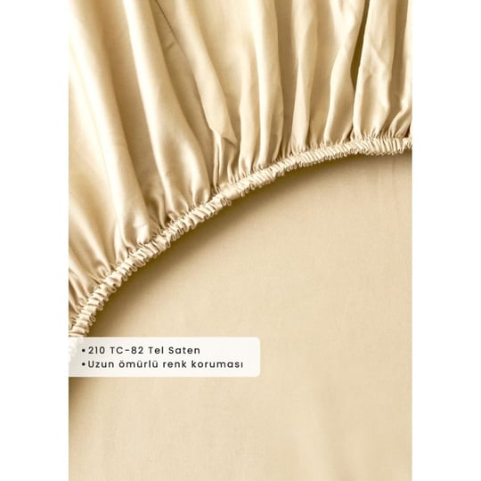 Bella Maison Premium Tencel Çift Kişilik Lastikli Saten Çarşaf (160x200x35)