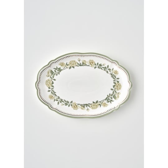 Bella Maison Rebecca New Bone Sunum Tabağı (25x17 Cm) Çok Renkli