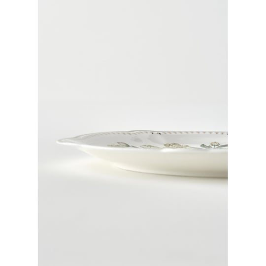 Bella Maison Rebecca New Bone Sunum Tabağı (25x17 Cm) Çok Renkli