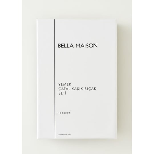 Bella Maison Siena 18 Parça 6 Kişilik Yemek Çatal Kaşık Bıçak Seti Gold Gold