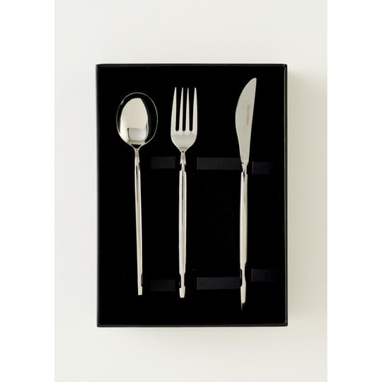 Bella Maison Siena 18 Parça Tatlı Çatal Kaşık Bıçak Seti Silver Silver