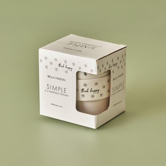 Bella Maison Simple Seramik Espresso 2li Kahve Fincanı Seti (105 Cc) Çok Renkli