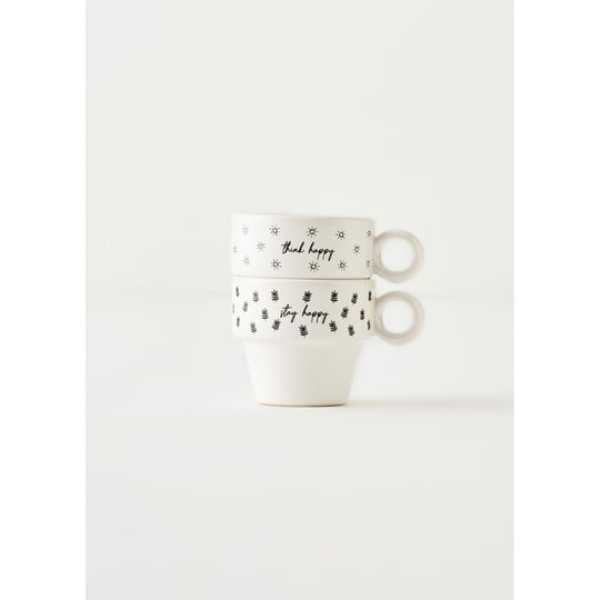 Bella Maison Simple Seramik Espresso 2li Kahve Fincanı Seti (105 Cc) Çok Renkli