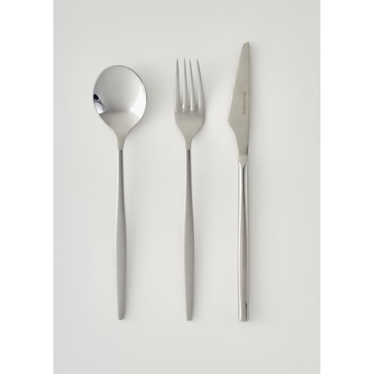 Bella Maison Toscana 18 Parça Tatlı Çatal Kaşık Bıçak Seti Silver Silver