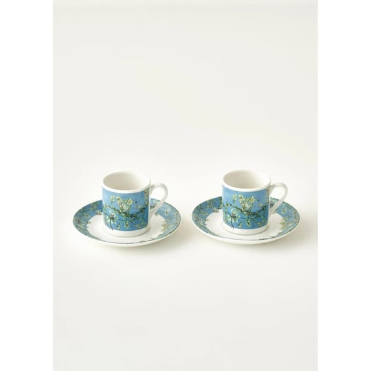 Bella Maison Van Gogh Almond Blossom 2li Kahve Fincanı Seti Turkuaz (90 Cc) Mavi
