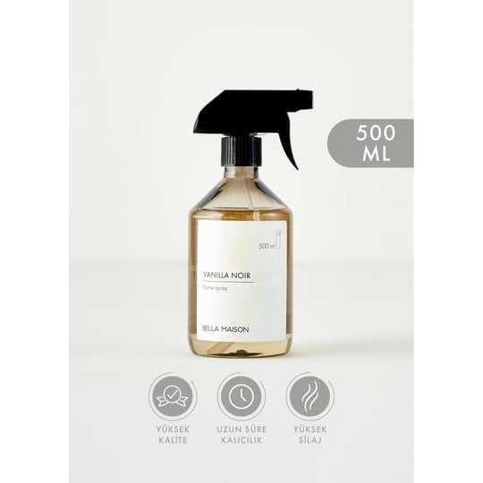Bella Maison Vanilla Noir Oda Spreyi Siyah (500 Ml) Siyah