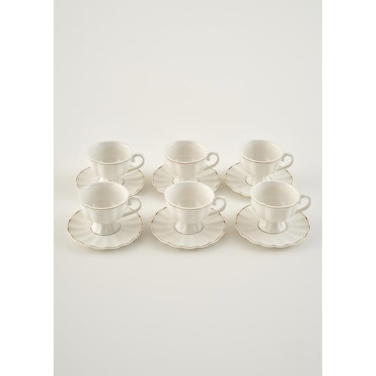 Bella Maison Victoria New Bone 6lı Kahve Fincanı Seti Gold (110 Cc)