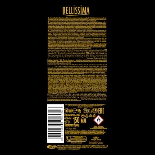 BELLISSIMA Deodorant, 150 Mililitre