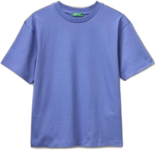 Benetton Erkek Çocuk Beyaz Baskılı Bisiklet Yaka Kısa Kollu T-Shirt