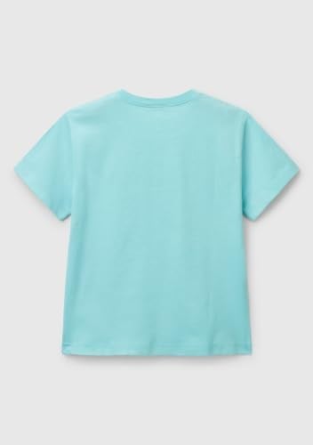 Benetton Erkek Çocuk Ekru Grafik Baskılı T-Shirt
