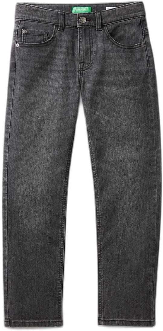 Benetton Erkek Çocuk Siyah 5 Cepli Slim Fit Denim Pantolon